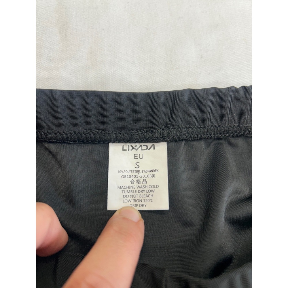 Lixada Padded Cycling Shorts Men Size S Black Red Activewear - Picture 2 of 7